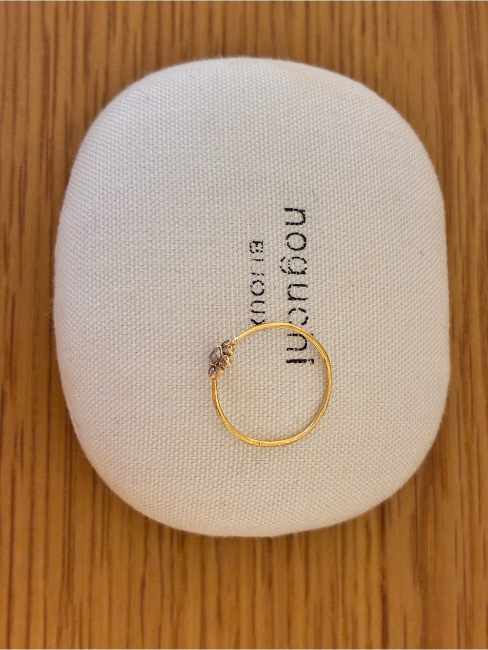 FLEUR YELLOW GOLD AND DIAMONDS RING - Picture 6 of 8